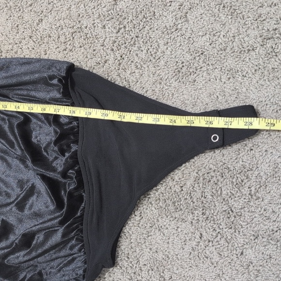 NWT Express Velvet Black Sleeveless Shoulder Pad strong shoulder Bodysuit XS - Picture 7 of 13